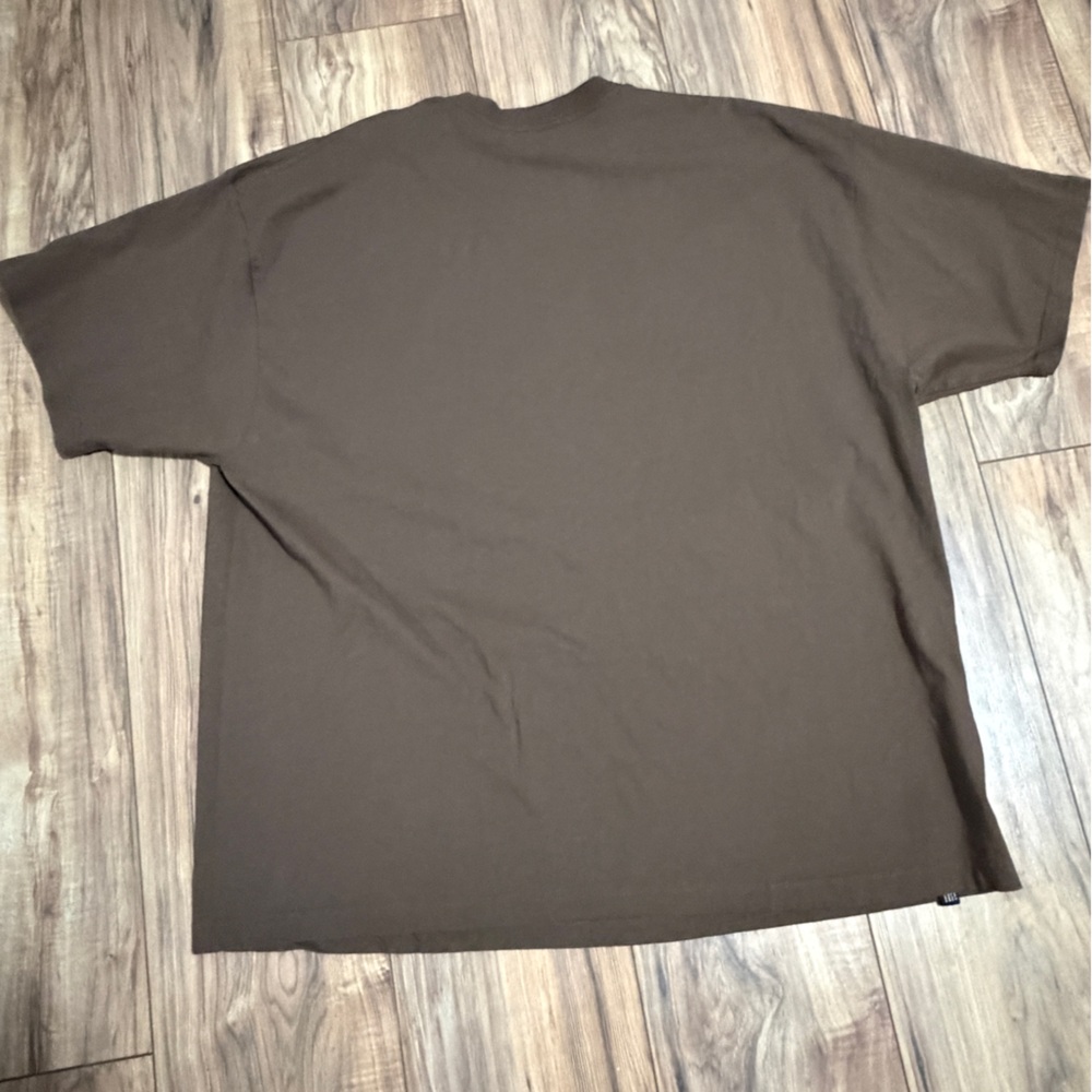 LRG Brown Graphic T-Shirt with Giraffe & Leopard. Size 3XL - Picture 3 of 7
